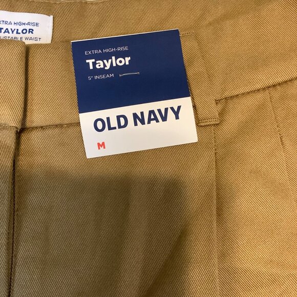 NWT Old Navy Women’s Taylor Extra High-Rise Shorts Sz M 5" Inseam Classic Casual - Picture 2 of 10